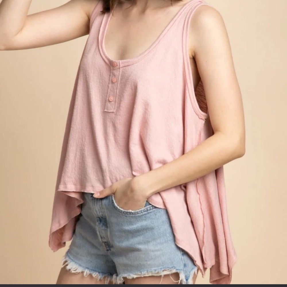 Yeri pink tank top WORN ONCE